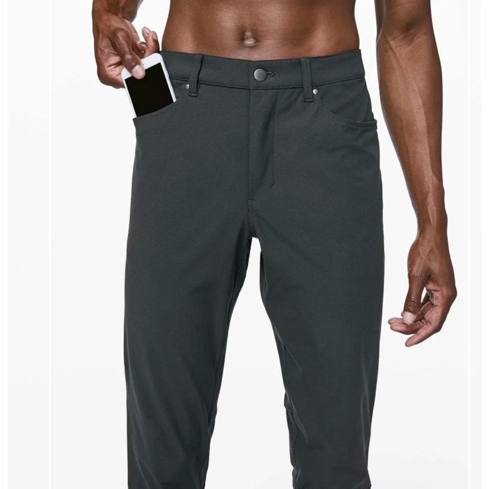 Lululemon Mens‎ Black ABC Commission Cropped Pants Size 31  x 24 Stretch